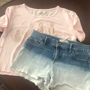 Abercrombie Kids top and shorts